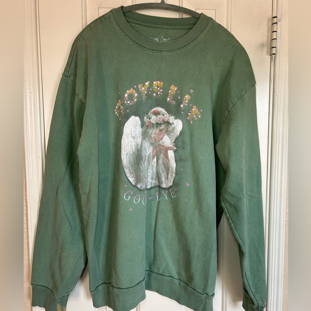 Boys Lie Green Crew Neck Sweater